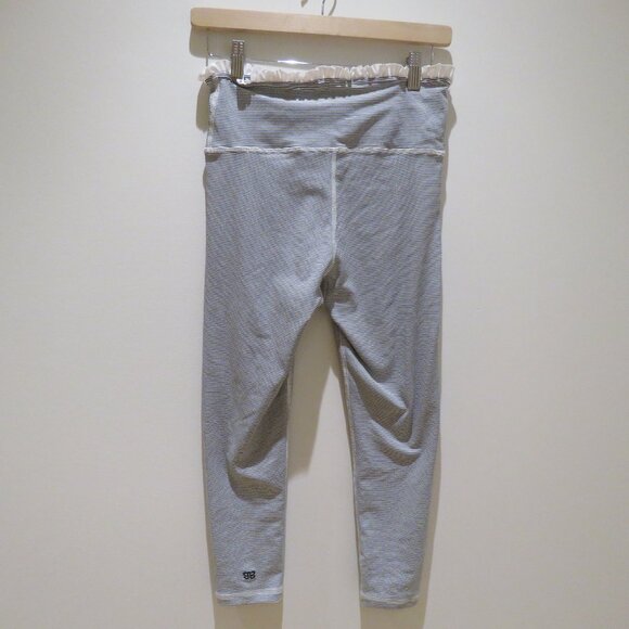 ALBION Petal Pant Leggings in Midnight White Stripe Athleisure Workout Casual - Picture 8 of 10